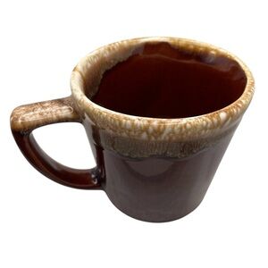 Mccoy Brown drip glaze Ceramic Mug 1970s USA